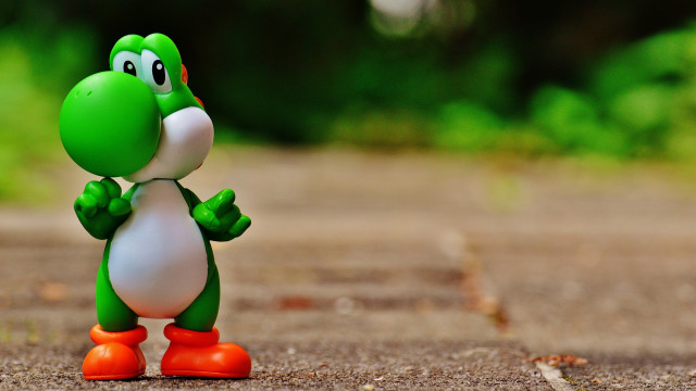 Green dinosaur road trees grass free wallpaper for desktop - medium preview image