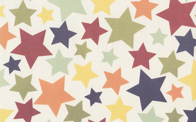 Multicolored stars white background black free wallpaper for desktop - medium preview image
