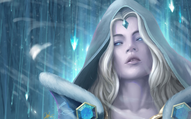Hood blue cape diamond rain free wallpaper for desktop - medium preview image