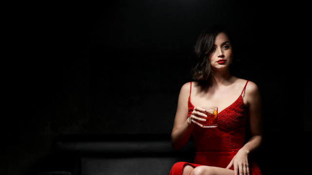 Arabella rankin red dress sitting free wallpaper for desktop - medium preview image