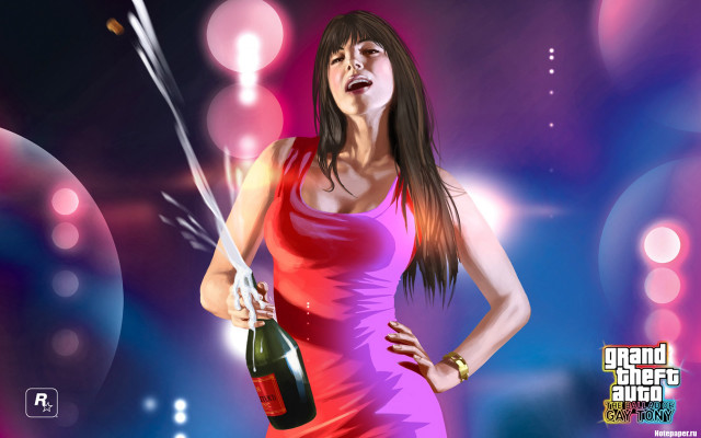 Woman dress wine cigarette pink free wallpaper for desktop - medium preview image