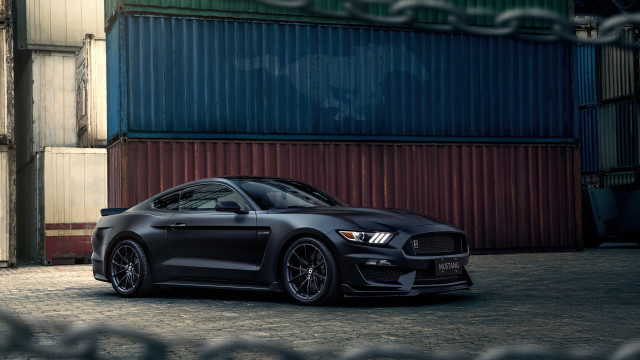 Black mustang cobra matte 3d free wallpaper for desktop - medium preview image