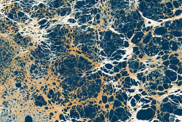 Blue gold marble black spot free wallpaper for desktop - medium preview image