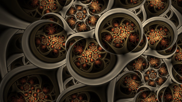 Mandelbrot fractals generative art star free wallpaper for desktop - medium preview image