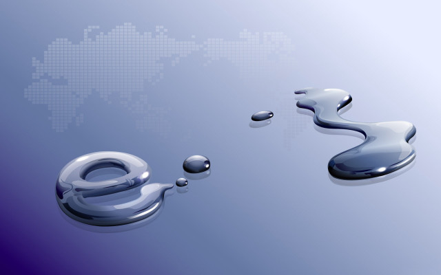 Blue world map water drop free wallpaper for desktop - medium preview image