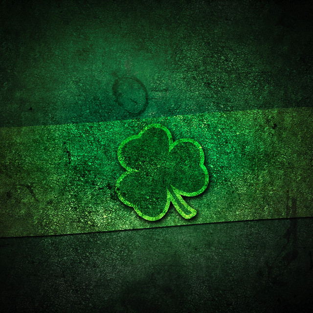 Green shamrock green wall black free wallpaper for tablet - medium preview image