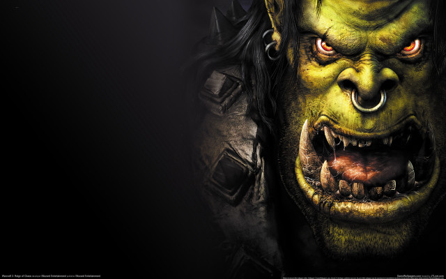 Green monster big teeth grin free wallpaper for desktop - medium preview image