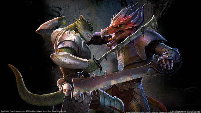 Demonic creature knife background armor free wallpaper for desktop - medium preview image