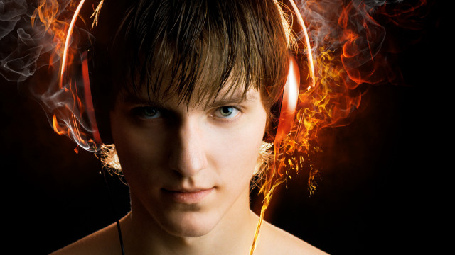 Fire woman embers magic flame free wallpaper for desktop - medium preview image