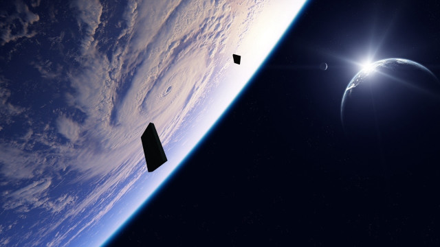 Satellite planet space sky moon free wallpaper for desktop - medium preview image