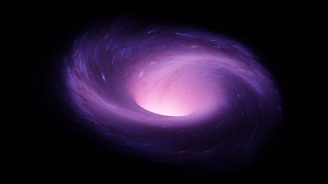 Purple spiral night sky stars free wallpaper for desktop - medium preview image
