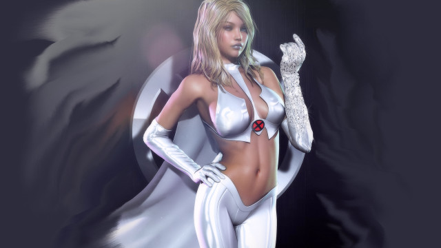 Woman white glove dress heroic free wallpaper for desktop - medium preview image