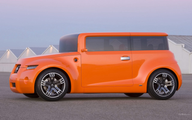 Orange car parking lot building #2 free wallpaper for desktop - medium preview image