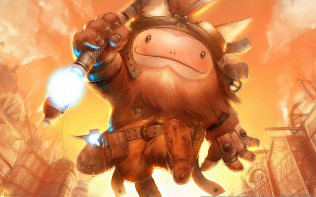 Glowing light beard cityscape fantasy free wallpaper for desktop - medium preview image