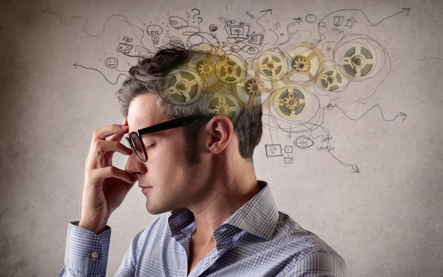 Man glasses gear clock cybernetics free wallpaper for desktop - medium preview image