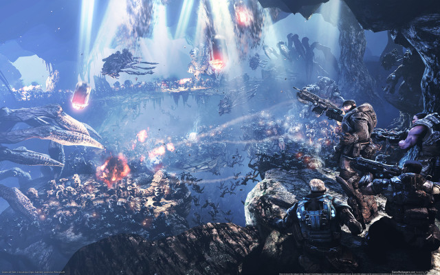 City snow underwater fantasy concept free wallpaper for desktop - medium preview image