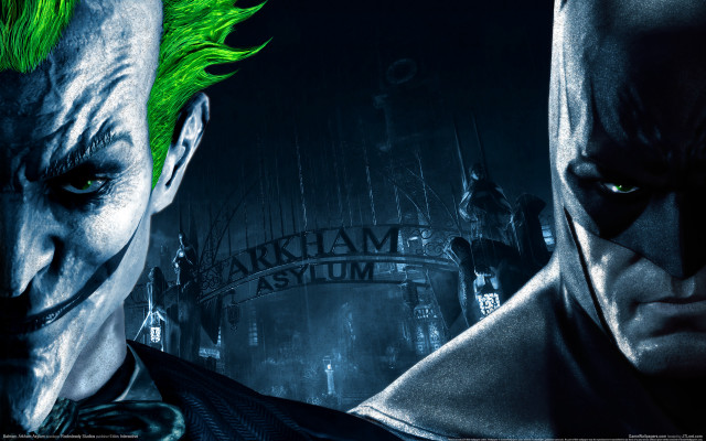 Batman joker poster greeneyes underwater free wallpaper for desktop - medium preview image