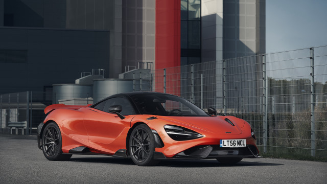 Red sports car building red #3 free wallpaper for desktop - medium preview image