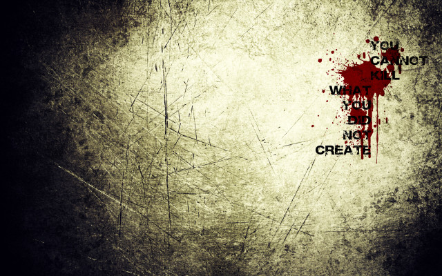 Grungy wall cross words blood free wallpaper for desktop - medium preview image