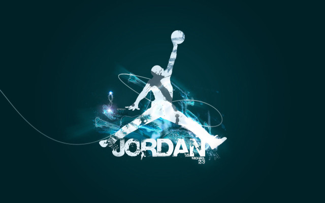 Basketball player jumping ball jordan free wallpaper for desktop - medium preview image