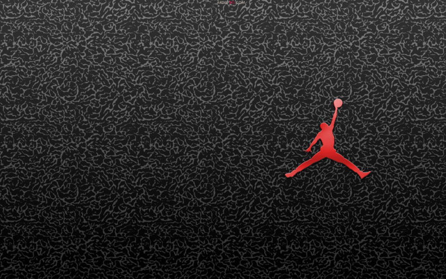 Red jordan basketball shoe black free wallpaper for desktop - medium preview image