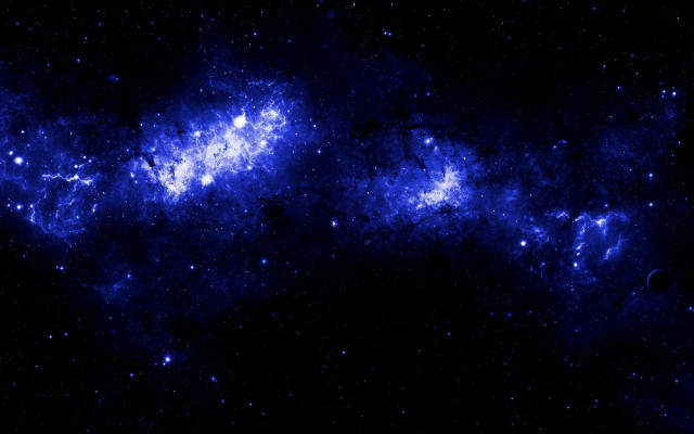Star cluster blue background starry free wallpaper for desktop - medium preview image