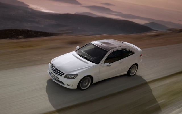 White car mountains sunset motion free wallpaper for desktop - medium preview image