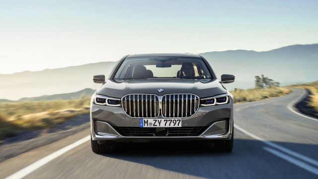 Silver car mountains road beach free wallpaper for desktop - medium preview image