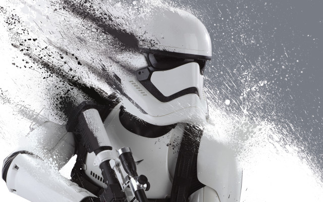 Stormtrooper water spray matte galaxy free wallpaper for desktop - medium preview image