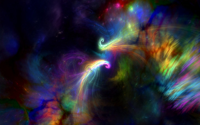 Colorful abstract spiral space fireworks free wallpaper for desktop - medium preview image