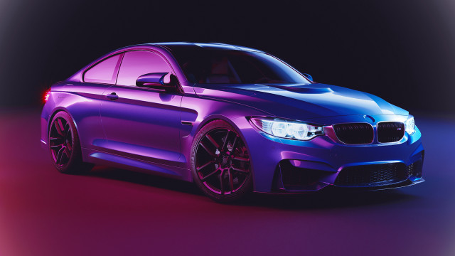 Purple blue car dark redlight free wallpaper for desktop - medium preview image