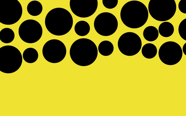 Black yellow circles popart halftone free wallpaper for desktop - medium preview image