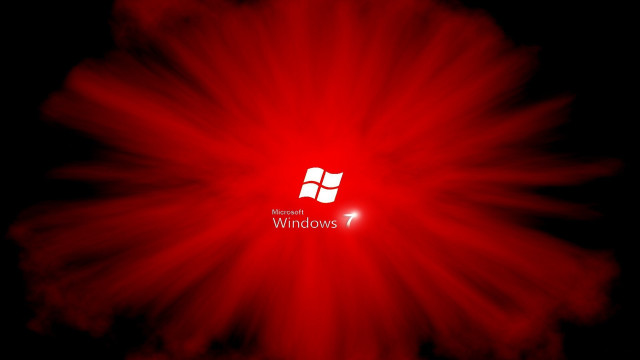 Red black windows7 davidimms computerart free wallpaper for desktop - medium preview image
