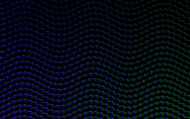 Wavy lines blue green holography free wallpaper for desktop - medium preview image