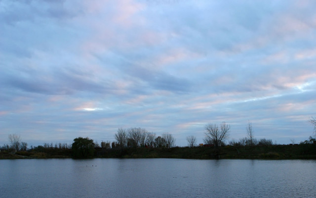 Australian tonalism lake ducks clouds free wallpaper for desktop - medium preview image