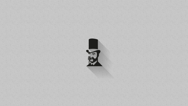 Bearded man top hat gray free wallpaper for desktop - medium preview image