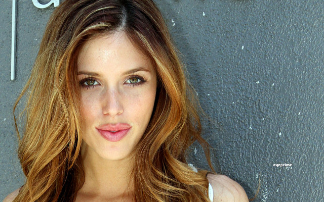 Woman long hair standing wall #3 free wallpaper for desktop - medium preview image