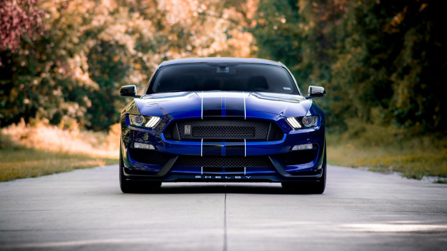 Blue mustang 3d render cobra free wallpaper for desktop - medium preview image