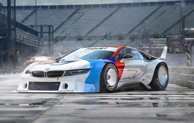 Bmw racecar red white blue #2 free wallpaper for desktop - medium preview image