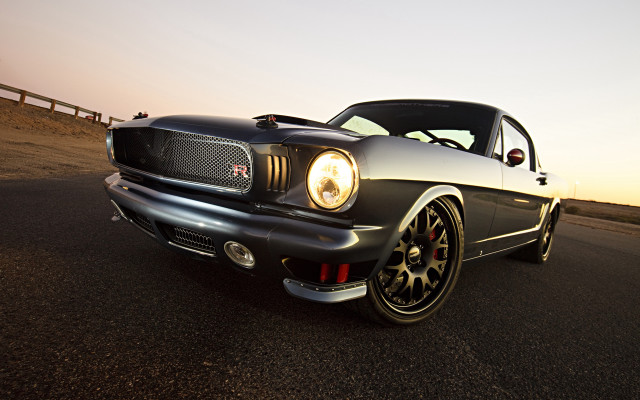 Mustang sunset cobra 3d render free wallpaper for desktop - medium preview image