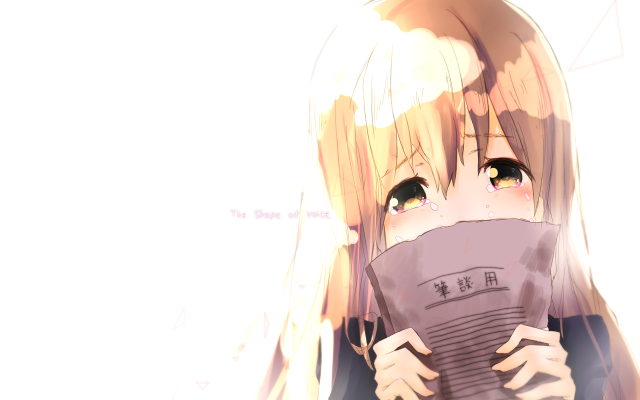 Girl blonde hair book smile free wallpaper for desktop - medium preview image