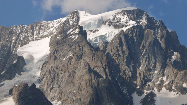 Mountain snowy top clouds blue free wallpaper for desktop - medium preview image
