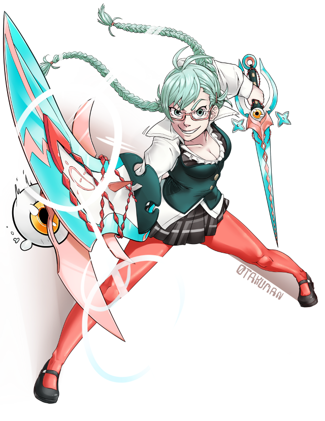 Woman sword cat flying arms free wallpaper for mobile - medium preview image