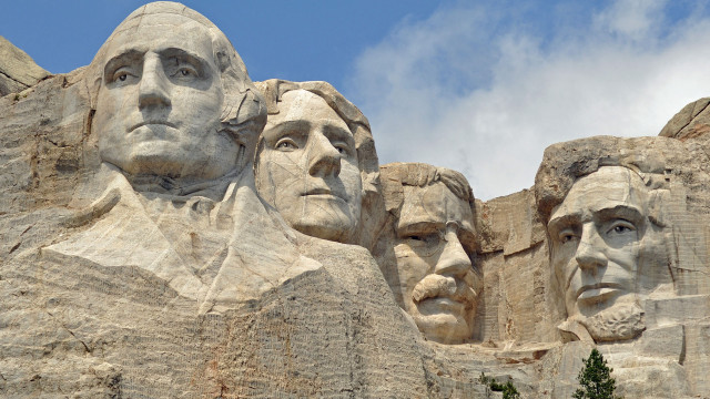 Mountain presidents carved precisionism detailed free wallpaper for desktop - medium preview image