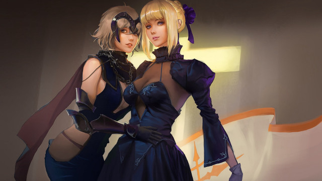 Artgerm fantasy armor dresses two free wallpaper for desktop - medium preview image