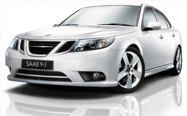 White saab reflection 3d render free wallpaper for desktop - medium preview image
