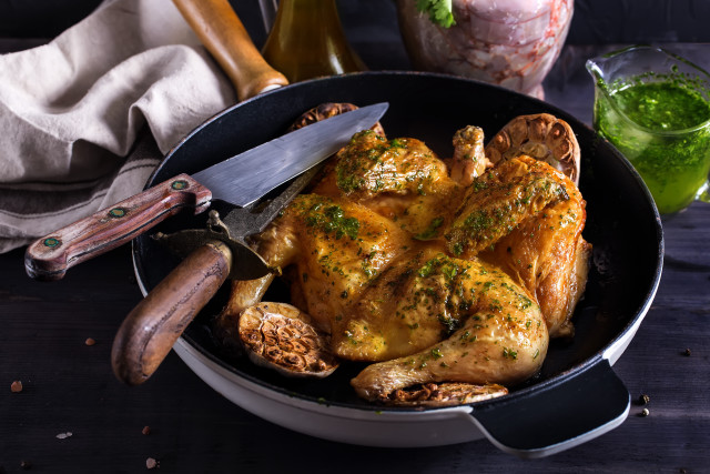 Chicken pan knife greenjuice wine free wallpaper for desktop - medium preview image