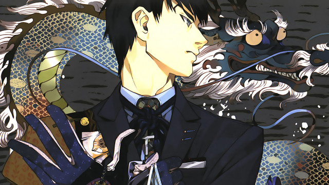 Man suit tie dragon snake free wallpaper for desktop - medium preview image