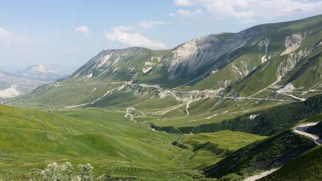 Mountain valley winding road nature #2 free wallpaper for desktop - medium preview image