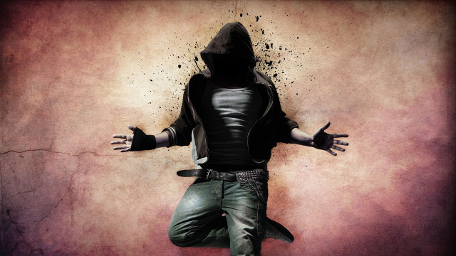 Man hooded jacket green pants #6 free wallpaper for desktop - medium preview image